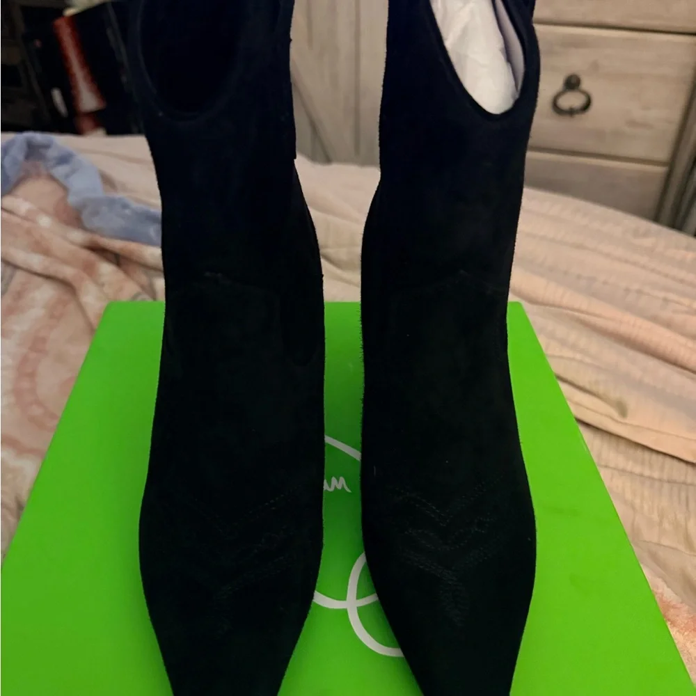 Sam Edelman Black Heeled Boots - Picture 11 of 15